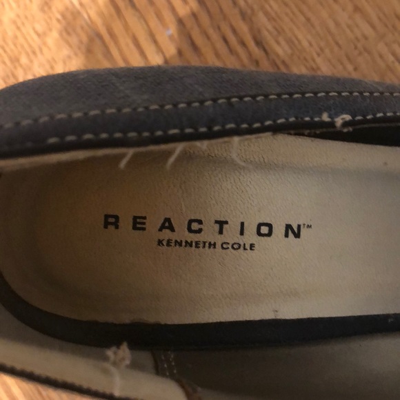 Kenneth Cole Reaction-opened toe blue denim shoes - Picture 3 of 3